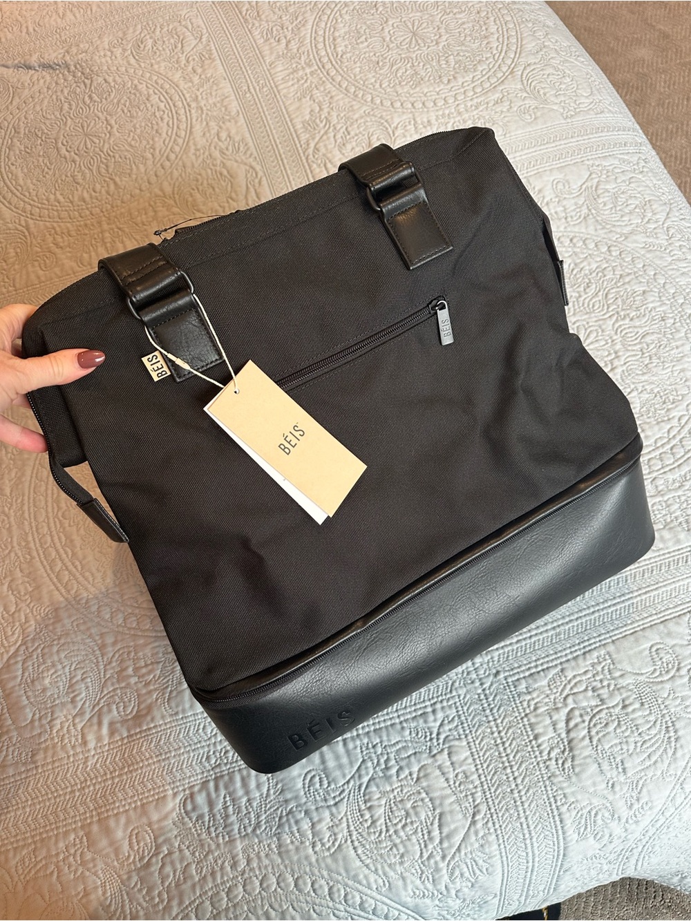 COMPLETELY DETACHABLE VERSION Beis mini weekender black, BRAND NEW